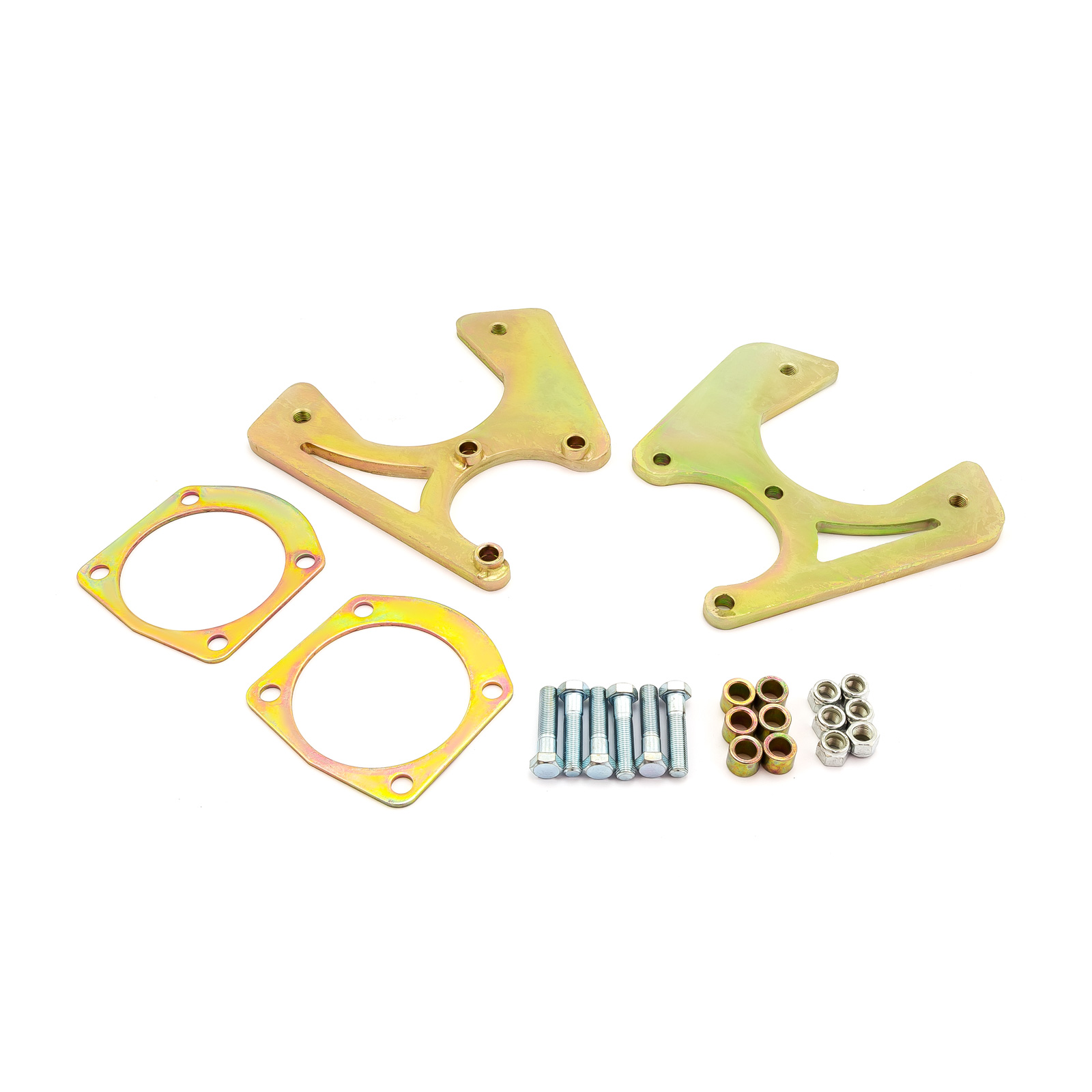 Large GM 10 12 Bolt Rear Disc Conversion Brake Bracket Kit w/ Hardware
